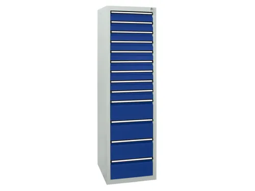 ladekast,HxBxD 1800x500x500mm,13lade(n),centr. vergrendeling