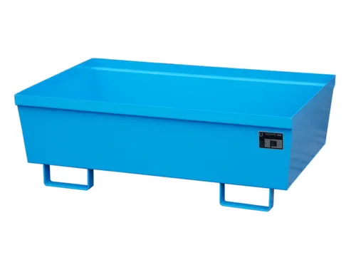 Opvangbak 2x 200l Opvangvol. 246l Blauw 415x 1200x 800mm Open