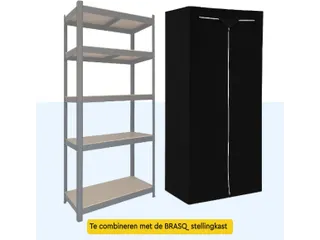 BRASQ Stellingkasthoes Zwart 180x90x40 cm - 5