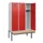 locker met bank,HxBxD 1950x1200x815mm,3vak,vak B 400mm,cilinderslot