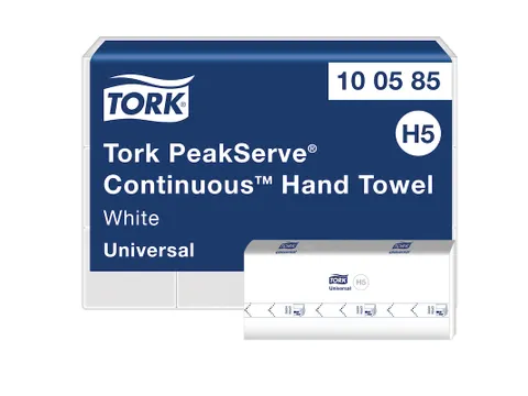 Tork 100585 PeakServe Continu Handdoek Universal H5 1-laags 410 vel