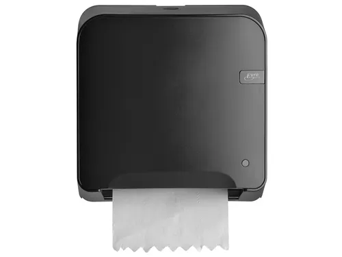 Handdoekroldispenser Quartz Mini Matic XL zwart