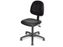 Discountoffice Werkplaatsstoel 450-640mm Zwart Kunstleer Voetkruis Kunststof Glijders