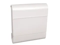muurbrievenbus,staal,wit,HxBxD 410x372x118mm,inworp boven,uitname voor