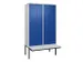 locker voor scheiding van kleding,HxBxD 2120x1200x815mm,4vak