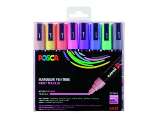 Verfstift Posca PC5M Medium Punt 1,8-2,5mm 8st pastel kleuren - 2