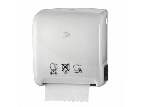 Pearl White Handdoekautomaat Autocut EuroMatic wit