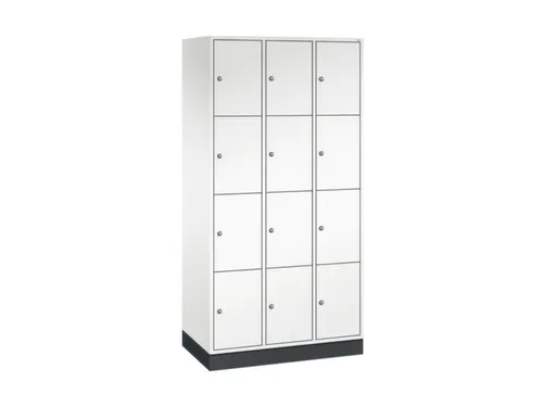 lockerkast,HxBxD 1950x920x500mm,3x4vakken,cil.-slot,sokkel