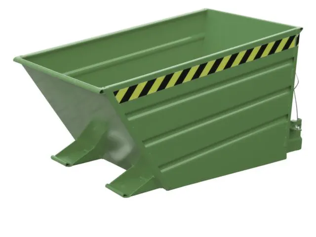 kiepbak,HxLxB 730x1375x800mm,0,5m³,draagverm. 750kg,RAL6011