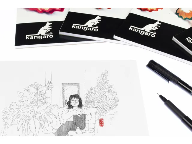 Tekenblok Kangaro A4+ (24x32cm) 110 gram 24 vel wit