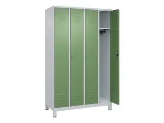 locker,HxBxD 1950x1200x500mm,4vak,vak B 300mm,cil.-slot,voeten - 2