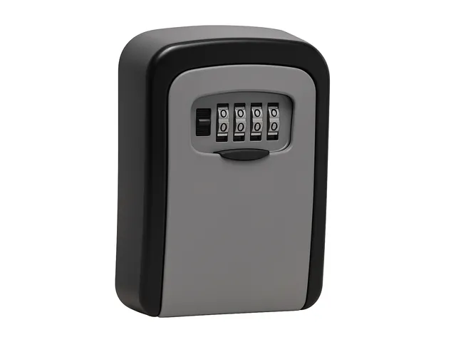 Sleutelkluis met combinatieslot 11.9 x 8.5 x 3.6cm Zwart Grijs