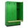 locker met bank,HxBxD 1950x1200x815mm,3vak,vak B 400mm,draaigrendel