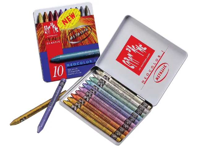Waskrijt Caran d'Ache neocolor-II 10 stuks assorti