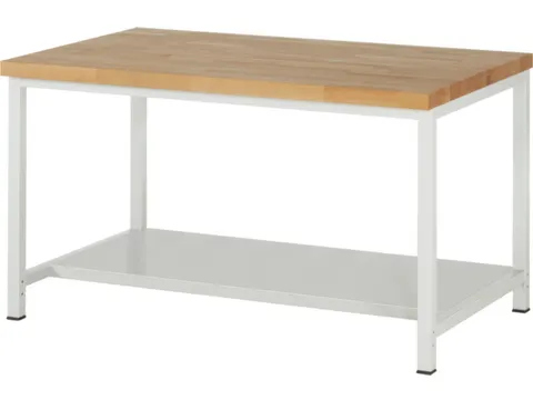 werkbank,HxBxD 840-1040x1500x900mm,beukblad,draagverm. 1250kg