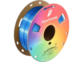 PLA Dual Silk 1,75mm Zilver-blauw 1kg Panchroma 3D Filament - 1