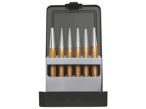 GEDORE RED R90100006 Jeu de chasseurs Ø 1-10mm + grains 6pièces