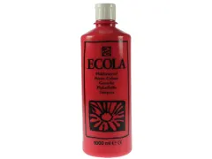 Plakkaatverf Ecola Flacon van 1000 ml Scharlakenrood