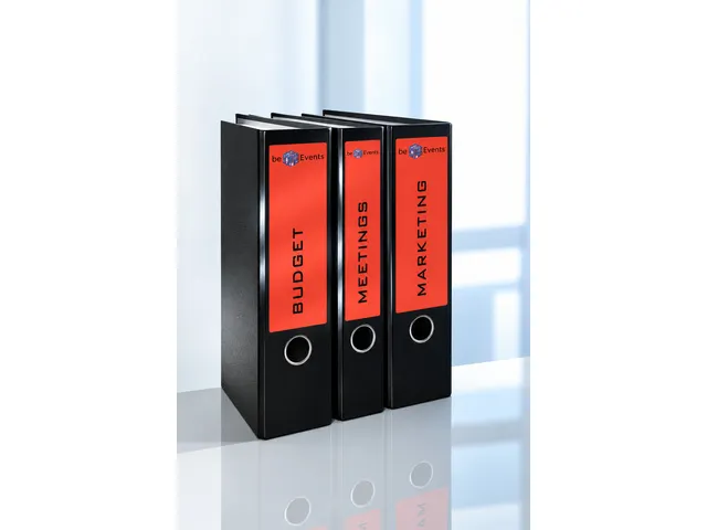ordnerrugetiket Avery 192x61mm rood 20 vel 4 etiketten per vel