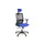 Bureaustoel EN1335 Linea Tekna 01/PT zwart/blauw met Hoofdsteun