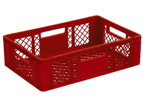 Euronorm Stapelkrat Pe 170x600x400mm 33liter Open Rood