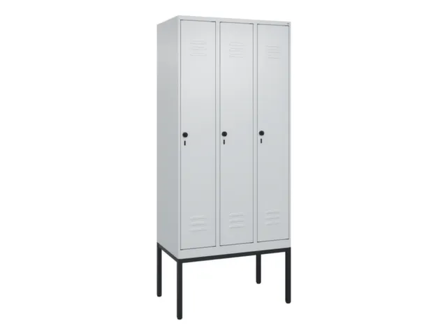 locker,HxBxD 2120x900x500mm,3vak,vak B 300mm,draaigrendel