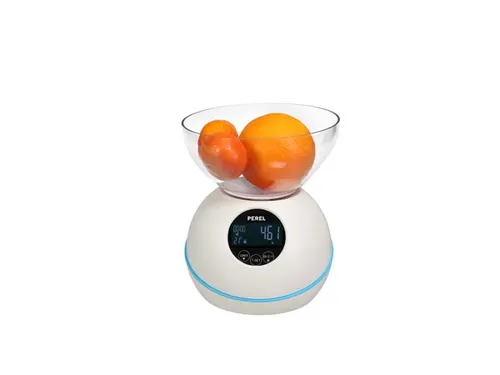 Digitale Keukenweegschaal 5kg / 1g Met Temperatuur / Klok / Alarm
