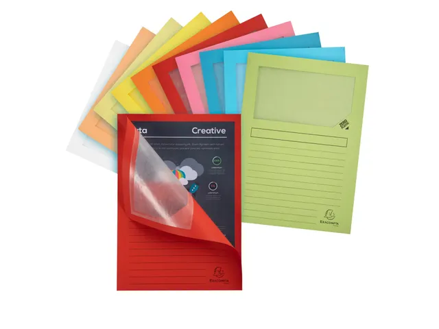 Super Map Venstermappen, A4, 160 g/m², Assorti 10 stuks