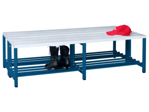 dubbele zitbank,HxLxD 430x2000x740mm,onderstel RAL5010