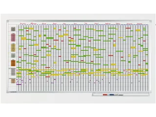 Professionele Jaarplanner 75 items / personen 100x200cm - 1
