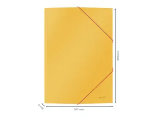 Elastomap Leitz Cosy A4 3-kleps geel - 3