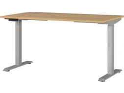 Elektrisch ihv bureau,HxBxD 720-1200x1400x800mm,blad Grandson-eiken