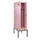 locker met bank,voor scheiding van kleding,HxBxD 2120x600x815mm,2vak