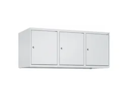 opzetkast,v. locker,3vak.,vak B 400mm,HxBxD 500x1200x500mm,vleugeldeur