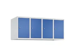 opzetkast,v. locker,4vak.,vak B 300mm,HxBxD 500x1200x500mm,vleugeldeur