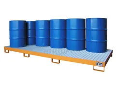 opvangbak,v. 10x200l vat,opvangvol. 280l,HxBxD 200x1300x3280mm