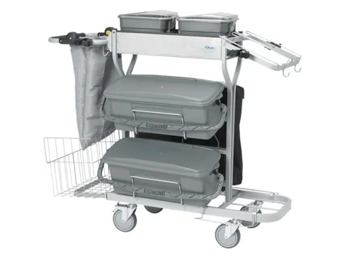 Vikan Microvezel werkwagen COMPACT PLUS 40 cm Grijs