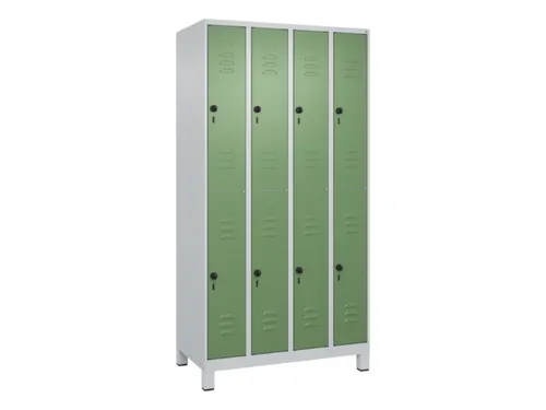 dubbeldekse locker,HxBxD 1950x1000x500mm,4x2vak.,vak B 250mm