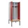 locker met bank,voor scheiding van kleding,HxBxD 2120x800x815mm,2vak