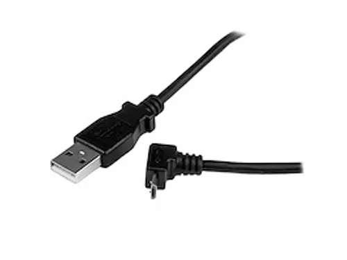 2m micro USB-kabel A-naar-micro-B met opwaartse hoek