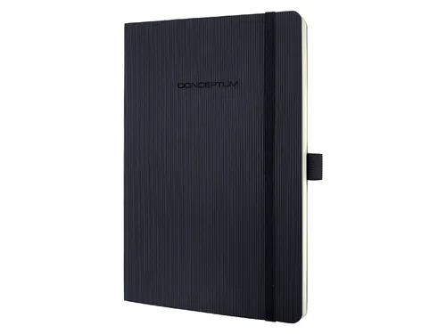 Notitieboek Conceptum A5 lijn CO321 softcover zwart