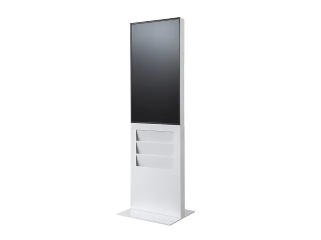 Digitale Smart Line Totem Rack Wit 43 inch Samsung scherm Touchfolie