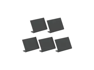 Krijtbord Securit A8 L-bord horizontaal zwart 5 stuks - 3