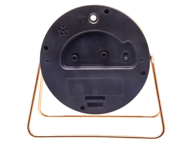 Wekker Nextime Berlin Table 14x13 cm roze metaal