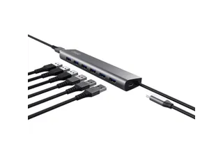 Hub Trust HALYX 7-port USB-A 3.2 zilver - 9