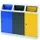 Afvalverzamelstation 3x45 Liter Romp Ral7035 Ral 5010/ral7016/ral1003