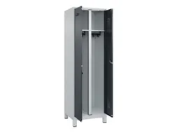 locker voor scheiding van kleding,HxBxD 1950x600x500mm,2vak