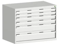 ladekast HxBxD 800x1050x750mm 6laden zware lasten RAL7035