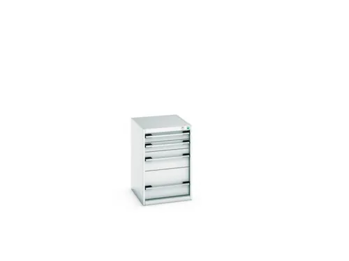 ladekast HxBxD 800x525x650mm 4laden romp RAL7035 front RAL7035