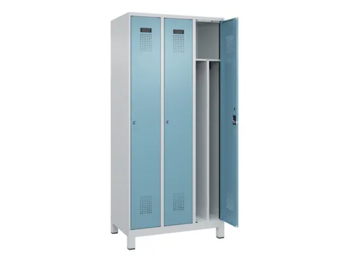 locker voor scheiding van kleding,HxBxD 1950x900x500mm,3vak